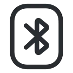 Bluetooth Rectangle SVG Icon